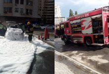 Photo of foto | Și-a alimentat mașina, iar apoi a luat foc. Un Mercedes, cuprins de flăcări la Botanica