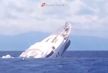 Photo of video | Momentul în care un superiaht se scufundă în largul coastelor Italiei