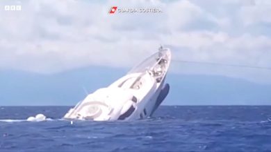 Photo of video | Momentul în care un superiaht se scufundă în largul coastelor Italiei