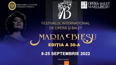 Photo of Artiști din 11 țări vor participa la Festivalul Internațional de Operă și Balet „Maria Bieșu”. Când va avea loc