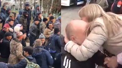 Photo of video | Lacrimi și îmbrățișări înainte de plecarea pe front. Imagini emoționante cu mii de ruși luându-și rămas bun de la familii