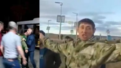 Photo of video | Cum decurge mobilizarea parțială în Rusia: Bătai între bărbați beți, preoții sfințesc recruții și suspiciuni de epurare etnică