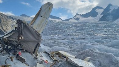 Photo of foto | Trupuri umane și un avion prăbușit acum 50 de ani au fost descoperite în urma topirii unui ghețar alpin din Elveția