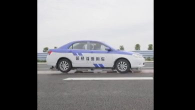 Photo of video | O maşină cu tehnologie Maglev a plutit 35 de milimetri deasupra carosabilului. Invenția a fost testată în China