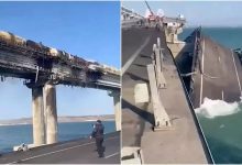 Photo of video | A fost aruncat în aer podul Kerci cu un camion-capcană? Semnele de întrebare despre ipoteza rușilor