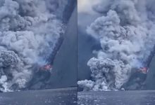 Photo of video | Imagini spectaculoase în urma erupției vulcanului Stromboli. A fost emisă o alertă portocalie de mișcări seismice