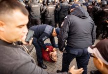 Photo of live | Altercații cu Poliția și câteva persoane reținute: Nou protest al Partidului Șor în centrul capitalei