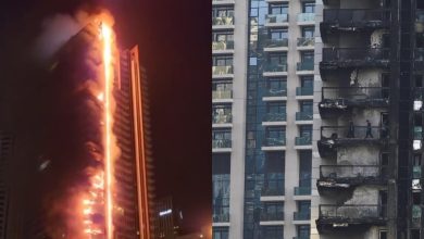 Photo of video, foto | Un zgârie-nori de 35 de etaje din Dubai a fost împânzit de flăcări