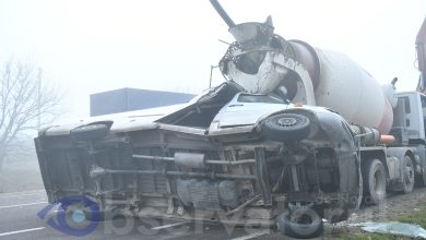 Photo of foto | Un microbuz s-a izbit într-o betonieră, la Soroca. Sunt victime