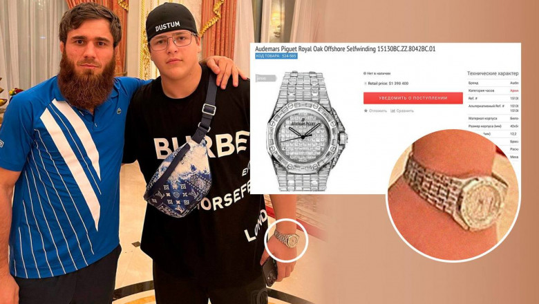 Photo of Fiul de 15 ani al lui Kadîrov, fotografiat cu un ceas de 1,4 milioane de dolari