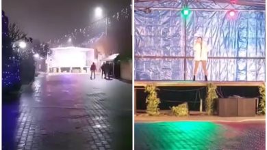 Photo of video | Cântăreaţa care a făcut show în faţa unui public inexistent la Târgul din Calafat nu a fost plătită