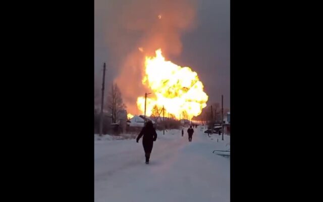 Photo of video | Explozie puternică la o conductă de gaze din vestul Rusiei
