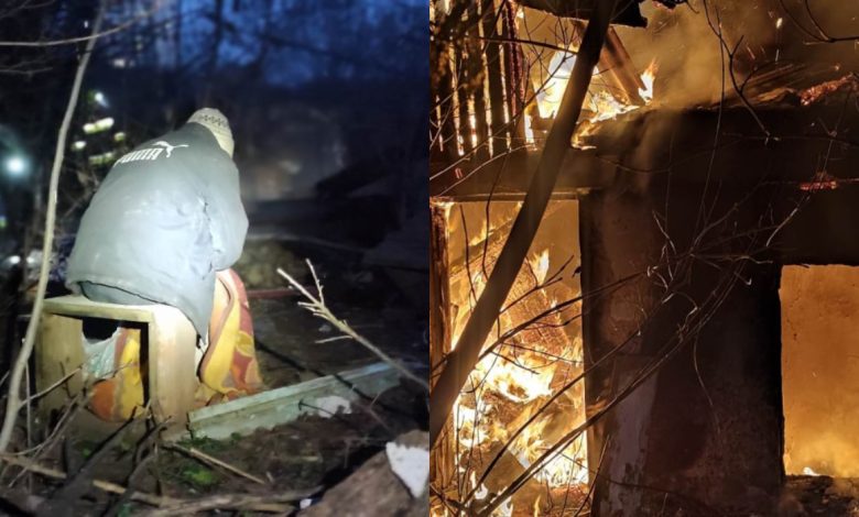 Photo of foto | La un pas de a-și pierde viața! Pompierii au salvat un bărbat în urma unui incendiu dintr-o casă din capitală