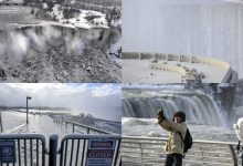 Photo of foto | Imagini spectaculoase cu Cascada Niagara înghețată parțial după „viscolul secolului”