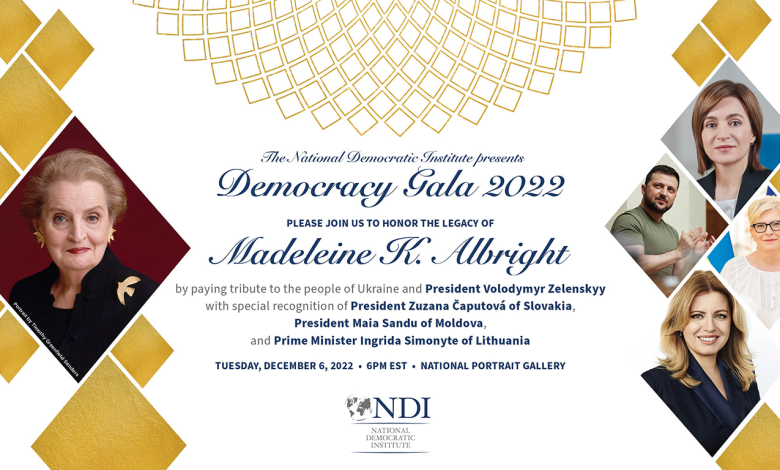 Photo of Sandu, Zelenski și alți oficiali europeni, premiați de Institutul Național pentru Democrație din SUA