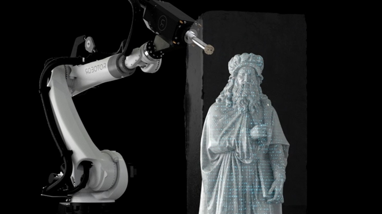 Photo of Când arta se întâlnește cu tehnologia: Robotul artist care sculptează ca Michelangelo