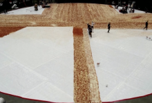 Photo of video | Un nou record mondial pentru cea mai mare pizza din toate timpurile: Au fost folosite peste 6000 de kg de aluat