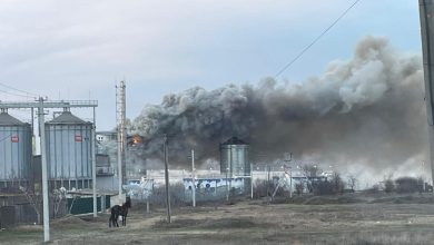 Photo of foto | Incendiu la rezervorul doi din Portul Giurgiulești: Au intervenit cinci echipaje de pompieri