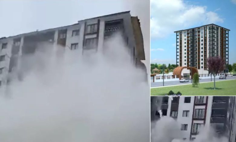 Photo of video | Un bloc de lux, inaugurat în 2022 și prezentat ca „rezistent la cutremur”, s-a prăbușit în timpul seismelor din Turcia