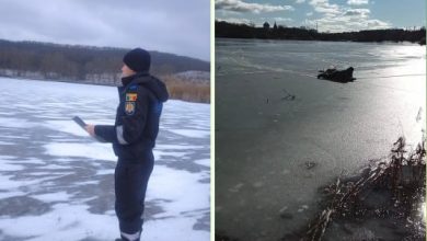 Photo of video | Doi pescari s-au prăbușit sub gheața unui lac din nordul republicii