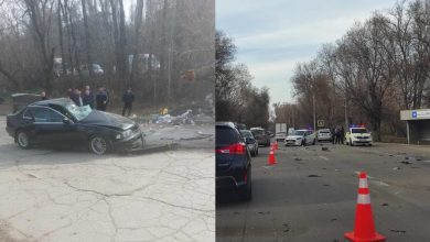 Photo of update, foto, video | Accident tragic în Chișinău. Patru maşini au fost făcute zob, iar o persoană a decedat