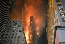 Photo of foto, video | Incendiu devastator în Hong Kong. Un zgârie-nori a luat foc în întregime