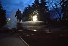 Photo of foto | „I-au dat foc lui Lenin”. Monumentul din Anenii Noi a fost vandalizat pe timp de noapte