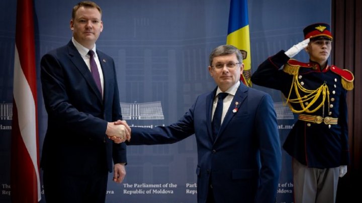 Photo of video | Grosu, la întrevederea cu omologul său leton: Reforma justiției este prioritară, în pofida faptului că suntem sabotați