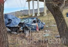 Photo of video | foto Accident grav la Rîbnița: O mașină a căzut de pe pod