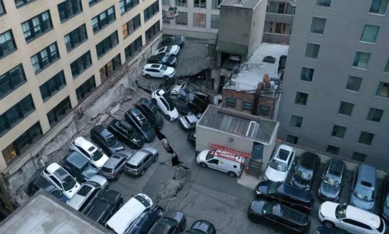 Photo of video | O parcare supraetajată din New York s-a prăbușit. Sunt morți și răniți