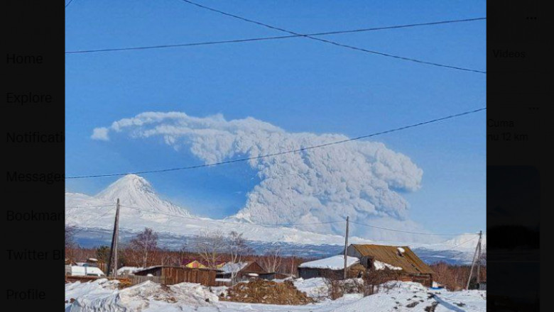 Photo of Erupție masivă a unui vulcan din Rusia: Bezimianîi a expulzat o coloană de cenușă înaltă de zece kilometri