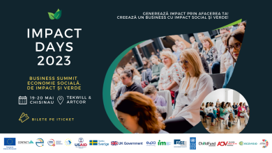 Photo of foto, video | Peste 170 de participanți și-au dat întâlnire la Impact Days 2023 – primul Summit de Economie Socială, Verde și cu Impact din Moldova