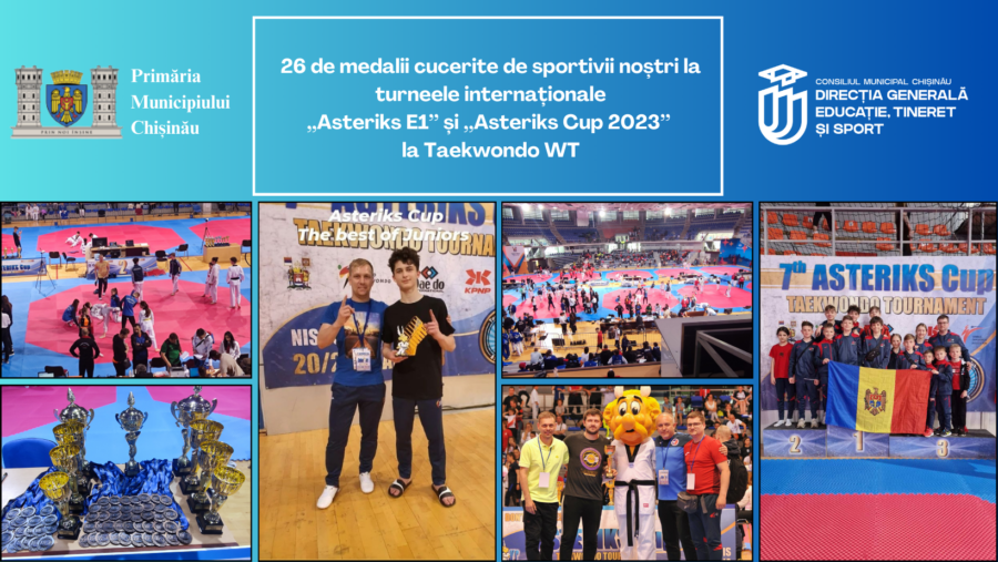Photo of Sportivii moldoveni au cucerit 26 de medalii la turneele internaționale ,,Asteriks E1’’ și ,,Asteriks Cup 2023’’ la Taekwondo WT