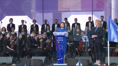 Photo of Maia Sandu ține un discurs în fața mulțimii: „Moldovenii trebuie să fie europeni nu doar în valori, dar și în acte”