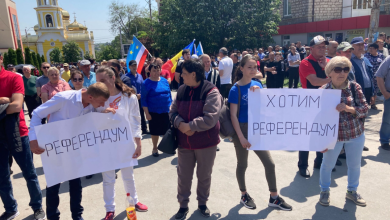 Photo of video | La Bălți, Orhei și Comrat susținătorii Partidul „ȘOR” protestează față de vectorul european al țării