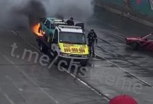 Photo of video | Incendiu la cursele de mașini din capitală: Un automobil a luat foc