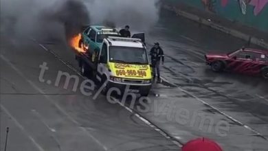 Photo of video | Incendiu la cursele de mașini din capitală: Un automobil a luat foc