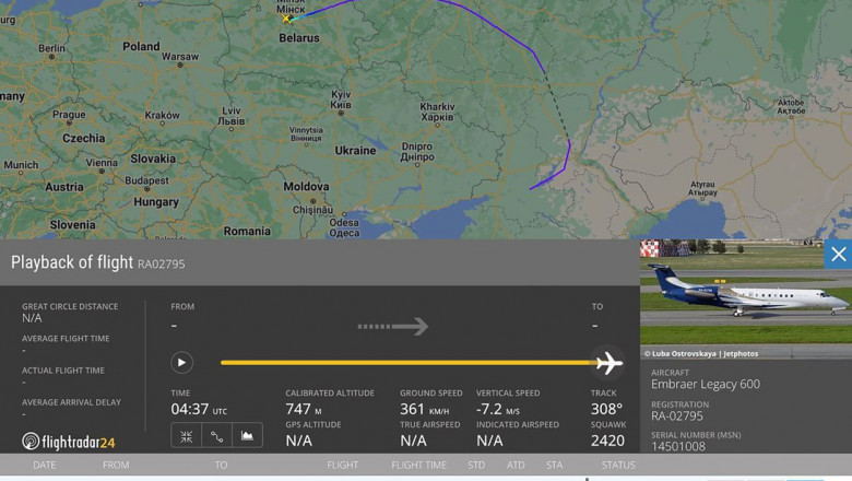 Photo of Prigojin scapă de dosarul penal deschis de FSB pentru rebeliune armată. Avionul său privat a aterizat la Minsk