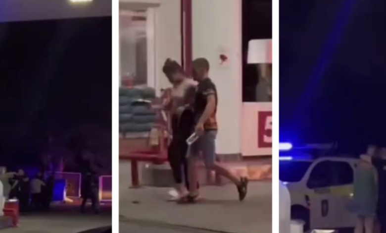 Photo of video | Bătaie în masă în toiul nopții la o stație PECO din Chișinău