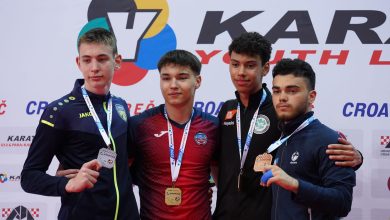 Photo of Medalie de aur și una de bronz pentru R. Moldova la Liga Mondială de tineret Karate K1 din Croația