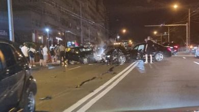 Photo of video | Accident grav cu implicarea a patru mașini în capitală. Momentul impactului