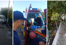 Photo of foto, update | Un mort și opt răniți, după ce un microbuz cu pasageri de pe ruta Cahul-Doina s-a tamponat într-un pilon electric