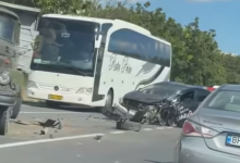 Photo of video |  Coliziune violentă la Anenii Noi cu implicarea unui taximetru cu pasageri. Două persoane, transportate la spital