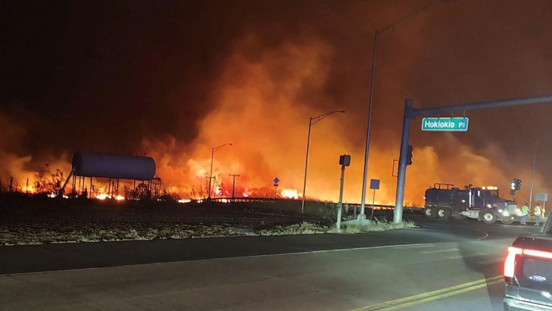 Photo of Iadul din paradis: Incendiile de vegetație fac prăpăd în Hawaii. Oamenii se aruncă în ocean pentru a scăpa de flăcări