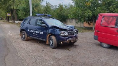 Photo of foto, video | O mașină de serviciu a Poliției de Frontieră, implicată într-un accident în raionul Ungheni