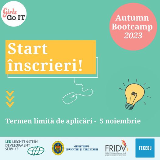 GirlsGoIT a dat START înscrierilor pentru Autumn Bootcamp 2023 ...