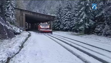 Photo of foto, video | A nins prima oară în această toamnă pe Transfăgărăşan. Zăpada are peste 15 centimetri la Bâlea Lac