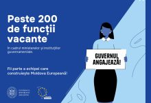 Photo of Guvernul angajează: Peste 200 de funcții vacante în cadrul instituțiilor publice