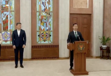 Photo of video | Mihai Popșoi a depus jurământul de învestire în funcția de ministru al Afacerilor Externe și Integrării Europene