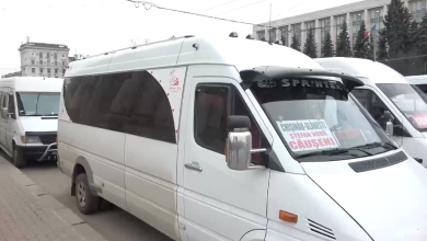 Photo of video | Protest al transportatorilor în centrul Chișinăului, împotriva unor modificări legislative. Reacția unui deputat PAS